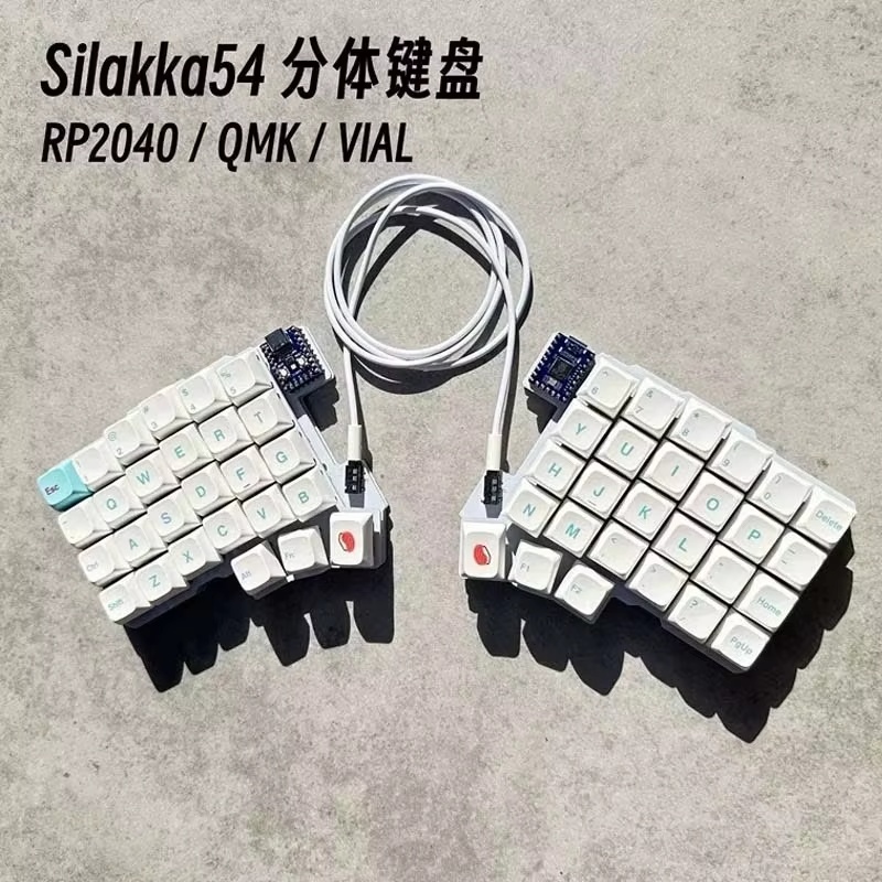 Silakka54 Ergonomic Split Mech - Gaming Keyboard Hot Swappable 评论和价格
