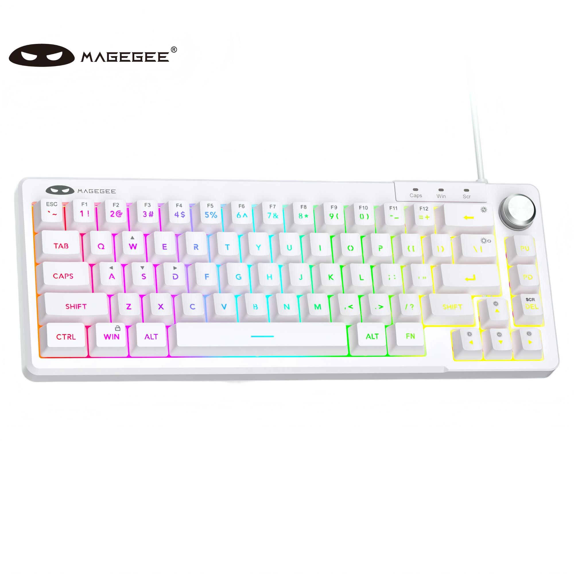 MageGee TS68 Mini 60% Membrane - Keyboard Gaming Blue Switch 评论和价格