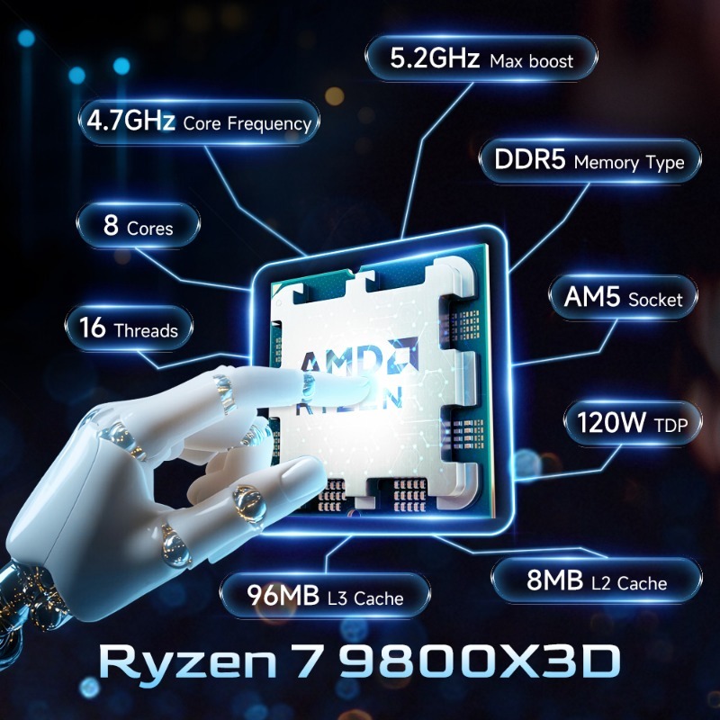 AMD Ryzen 7 9800X3D Content Cr - Amd Cpu Ryzen 7 评论和价格