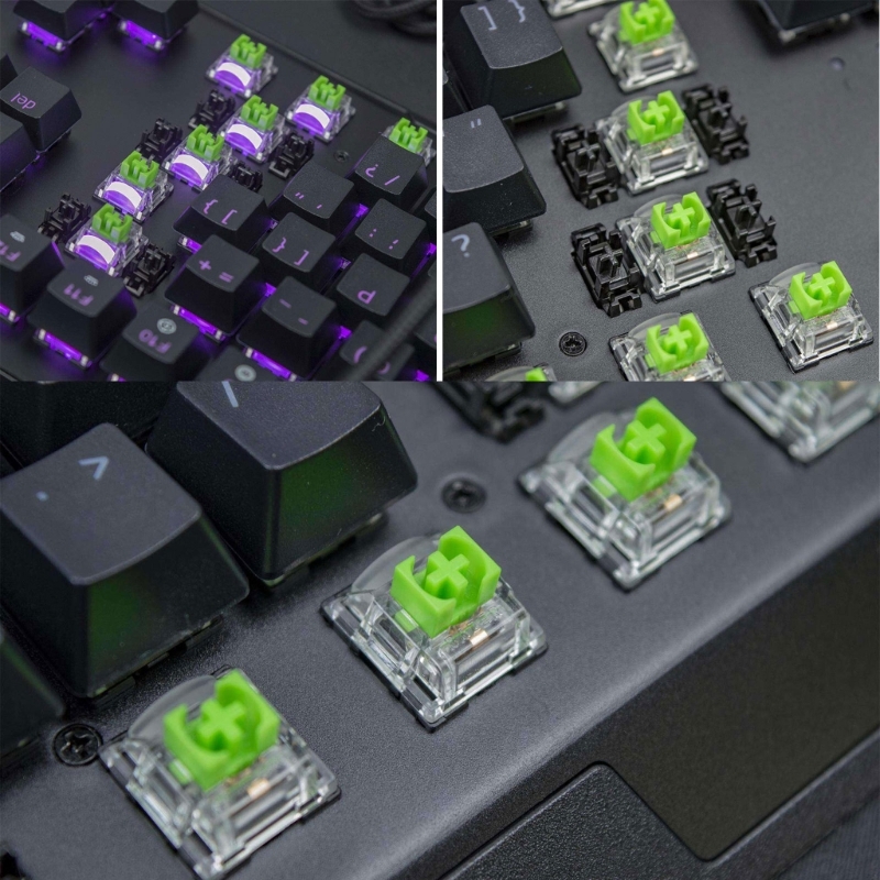 New RGB MX 2Pcs Green Switches - Gaming Keyboard No Rgb 评论和价格